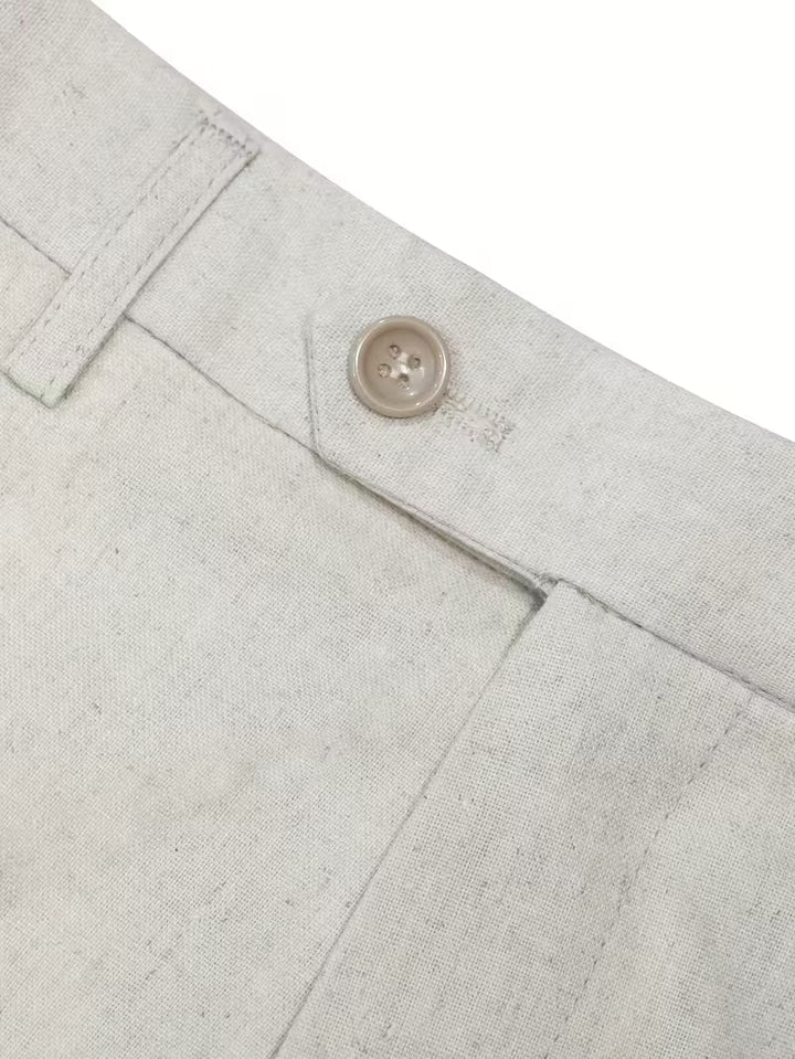 Business Casual BLENIN 100% Linen Pants