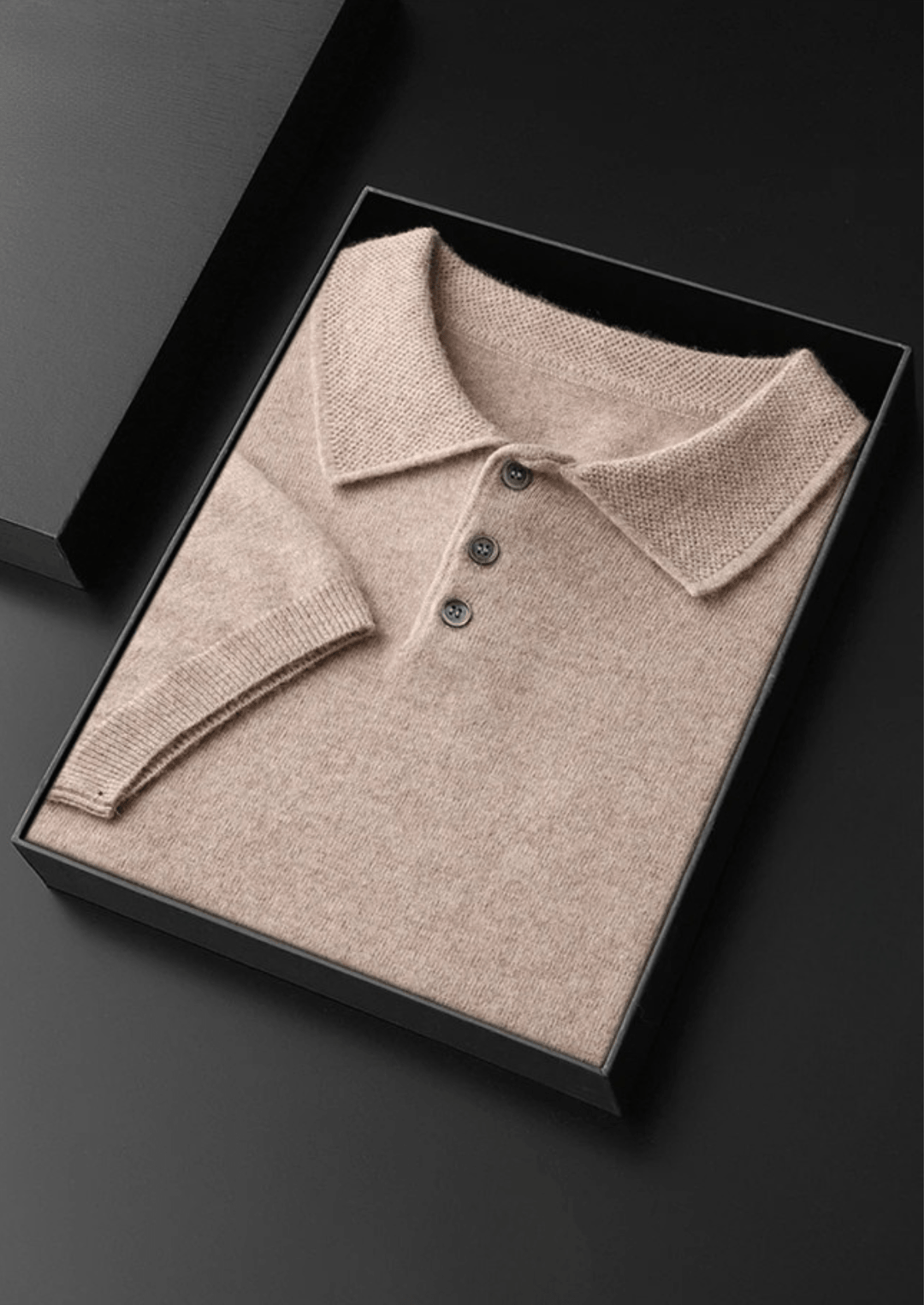 PURE CASHMERE CLASSIC POLO SHIRT