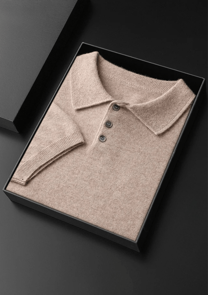 PURE CASHMERE CLASSIC POLO SHIRT