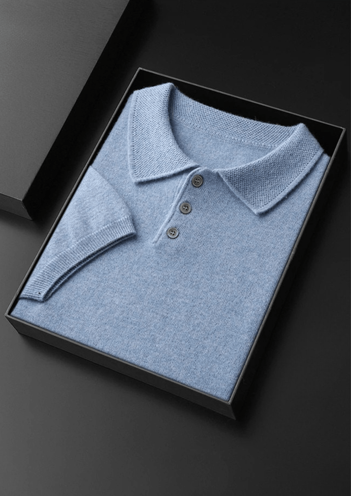 PURE CASHMERE CLASSIC POLO SHIRT