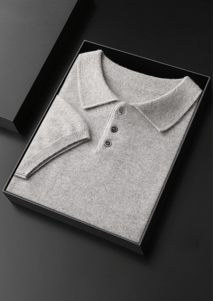 PURE CASHMERE CLASSIC POLO SHIRT