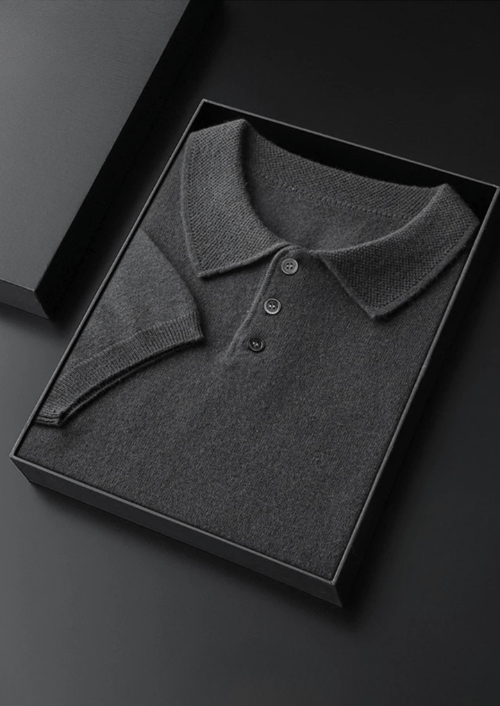PURE CASHMERE CLASSIC POLO SHIRT