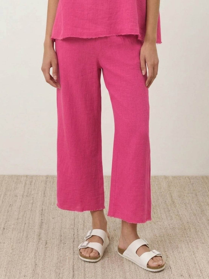 Cotton-Blend Capelet Lounge Set hot pink image 5 