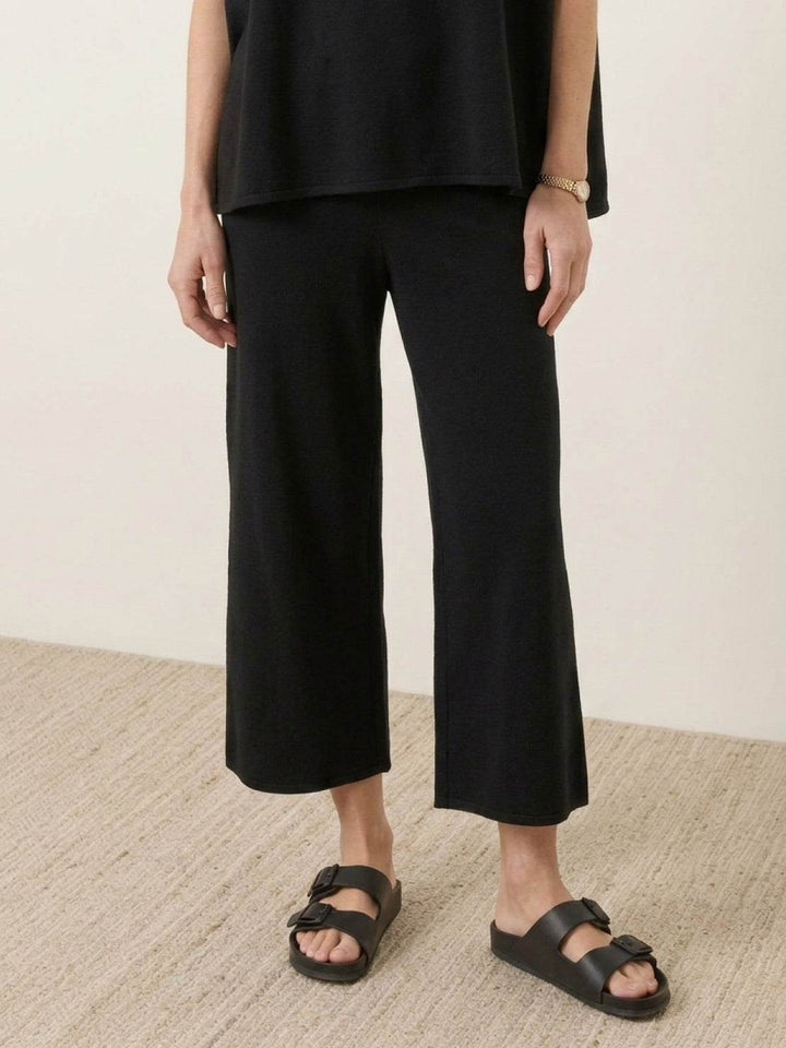 Cotton-Blend Capelet Lounge Set black image 5 