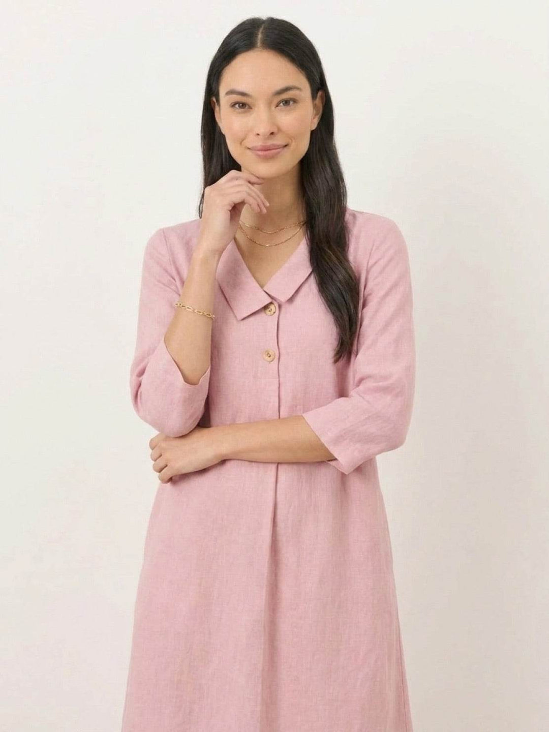 Classic Midi Dress pastel pink image 4 
