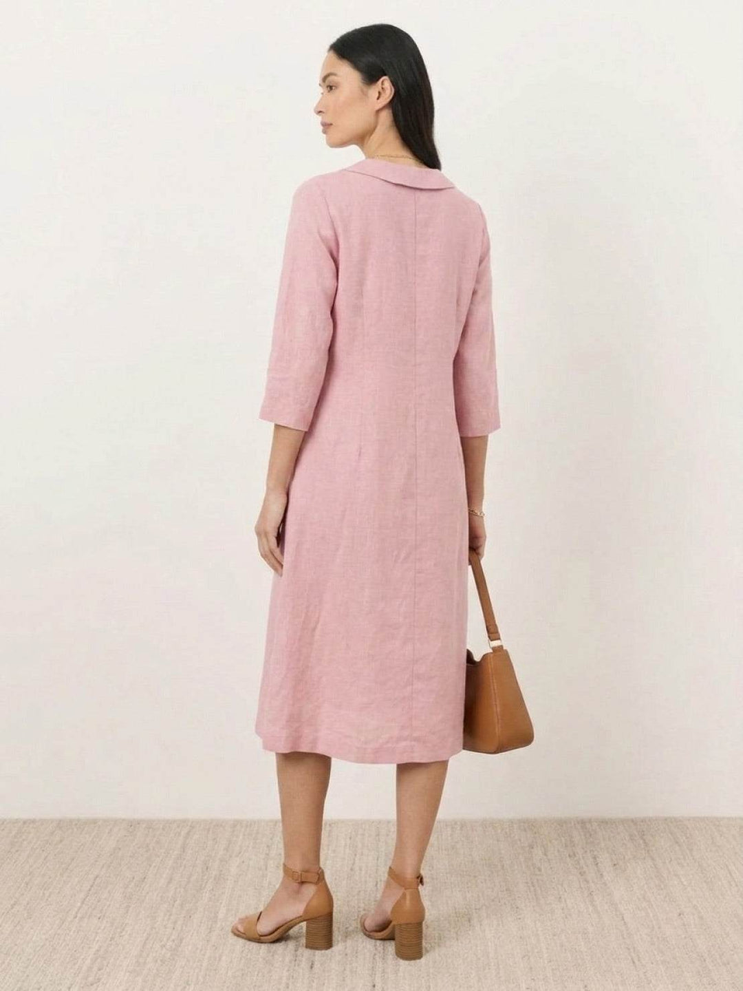 Classic Midi Dress pastel pink image 3 