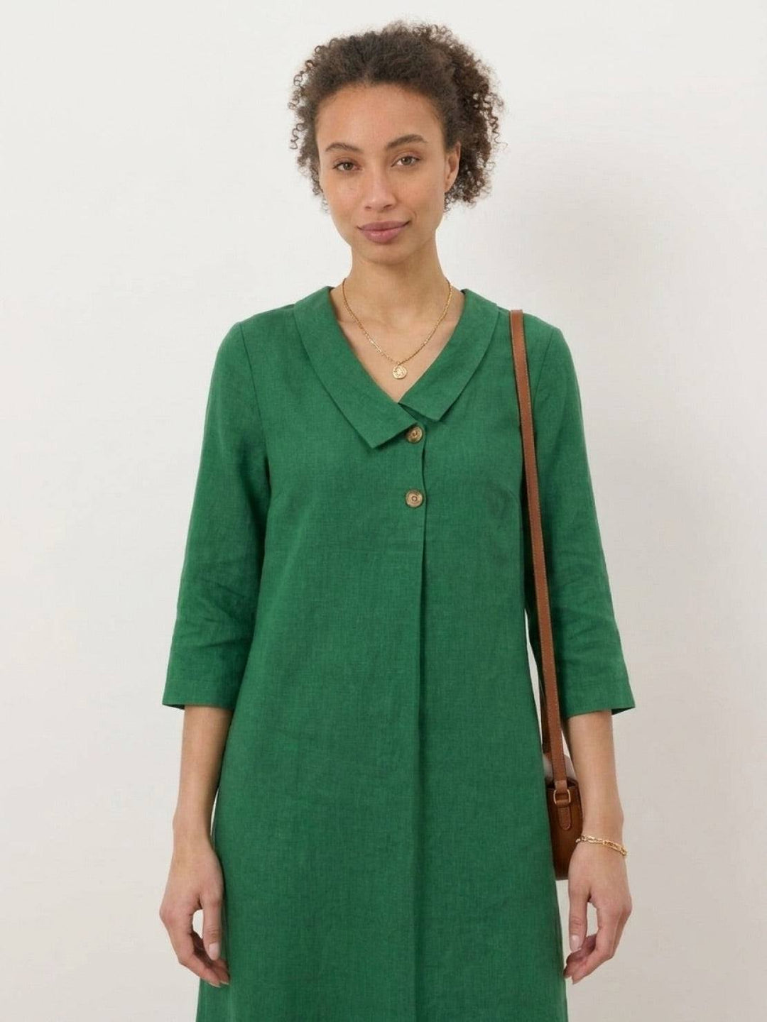 Classic Midi Dress dark green image 4 