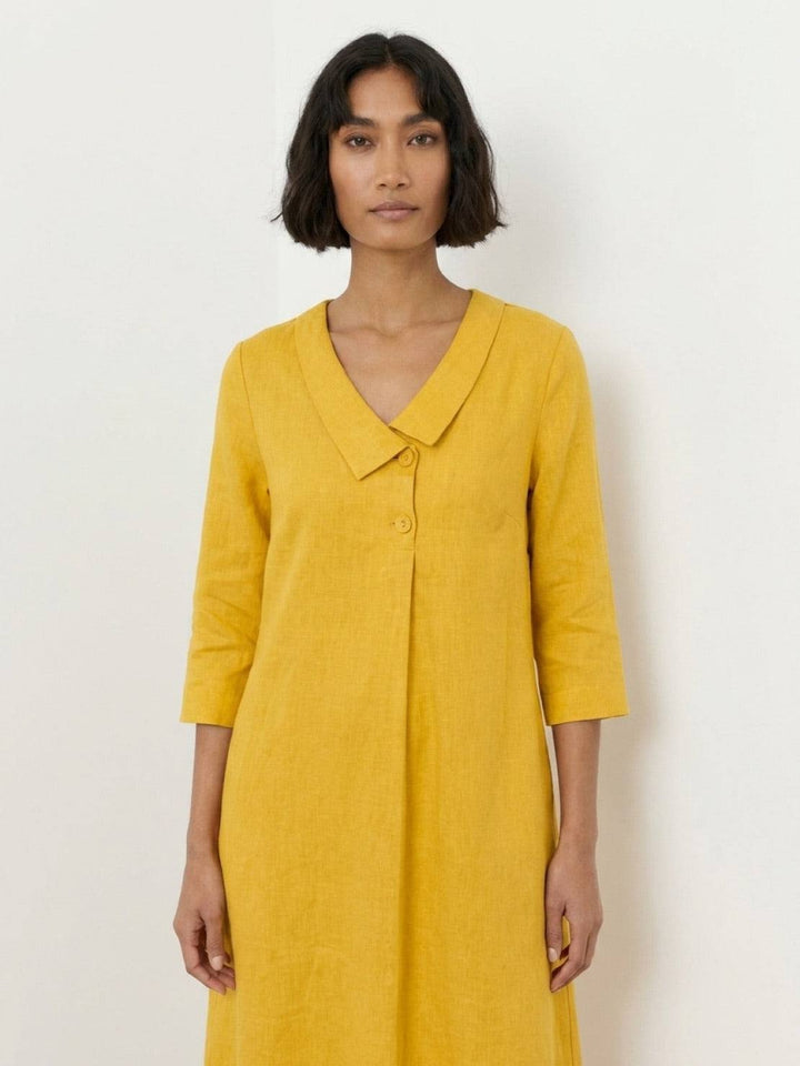 Classic Midi Dress yellow image 4 