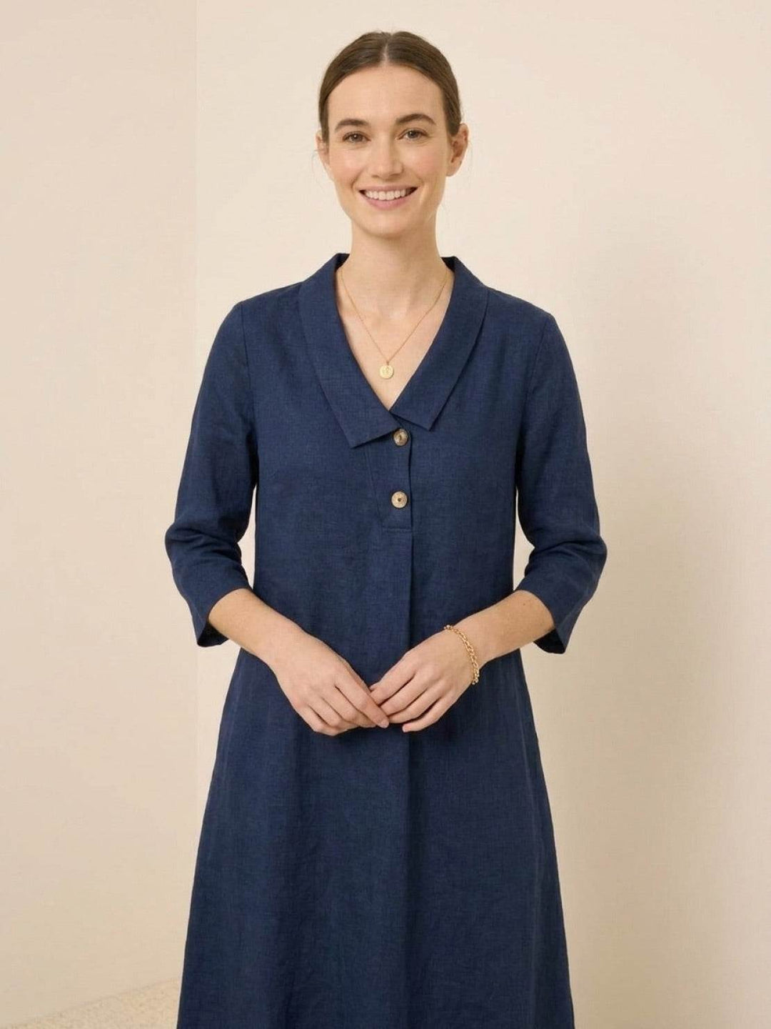 Classic Midi Dress navy blue image 4 