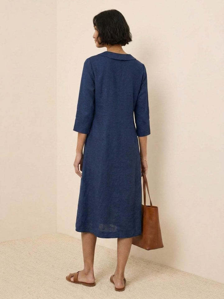 Classic Midi Dress navy blue image 3 