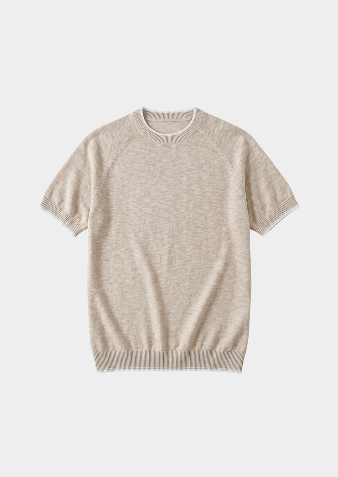 Capri Linen Contrast T-Shirt beige image 4 #color_beige