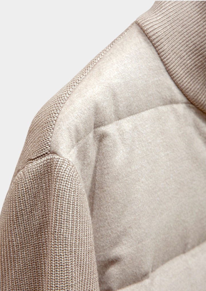 The Ivory Urban Hybrid Bomber Jacket