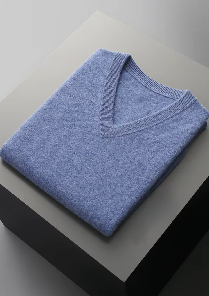 Pure Merino V-Neck Vest light blue image 1 #color_light-blue
