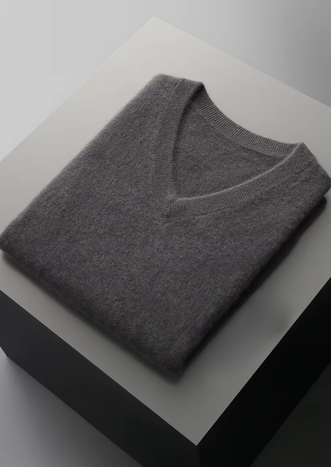 Pure Merino V-Neck Vest dark grey image 1 #color_dark-grey