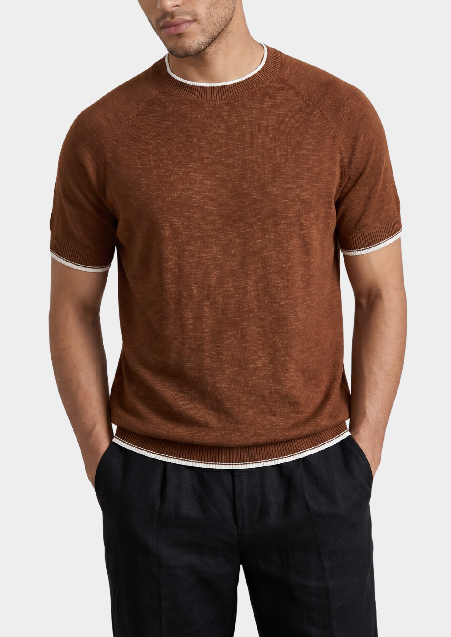 The Capri Linen Contrast T-Shirt