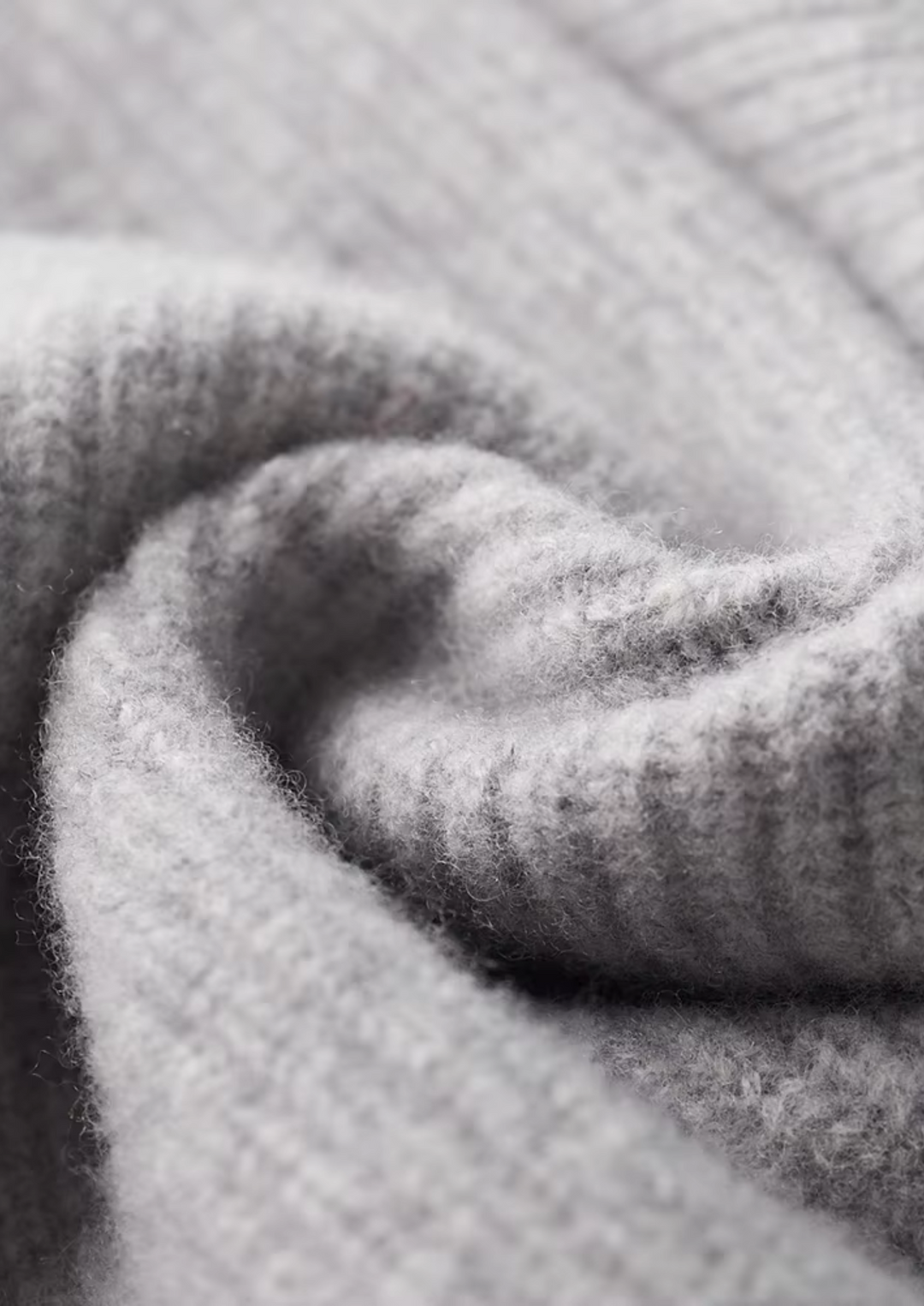 Pure Merino Ribbed Cardigan light gray image 5 #color_light-gray