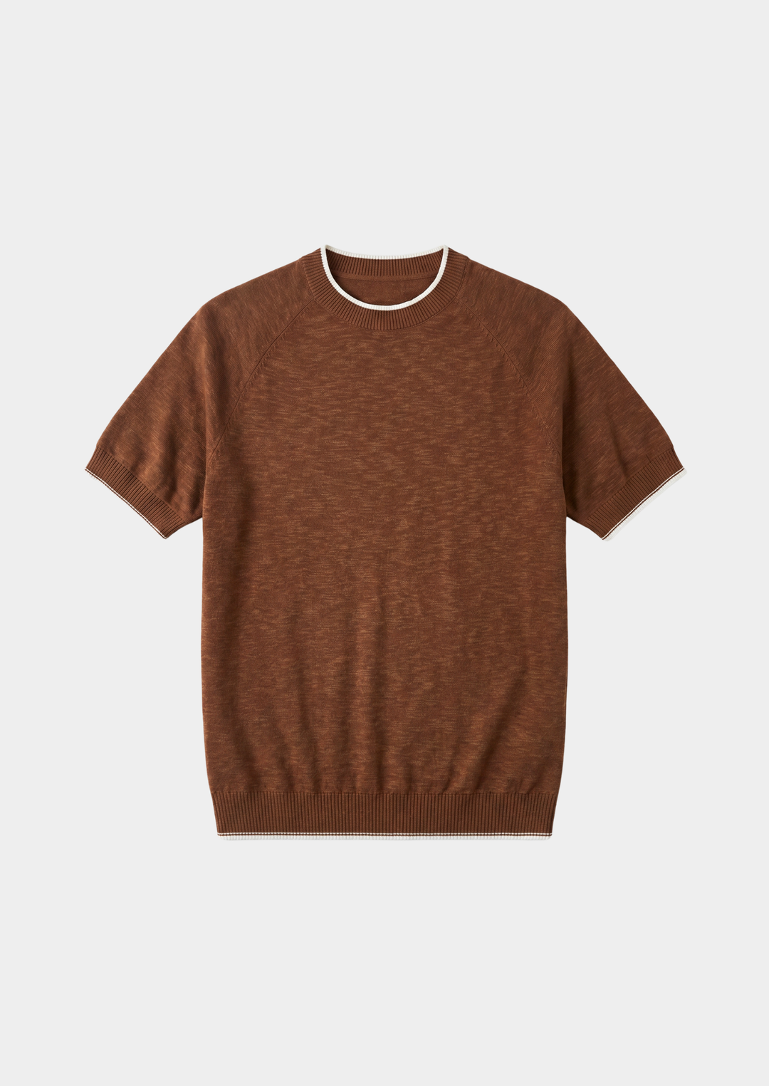 Capri Linen Contrast T-Shirt caramel image 3 #color_caramel