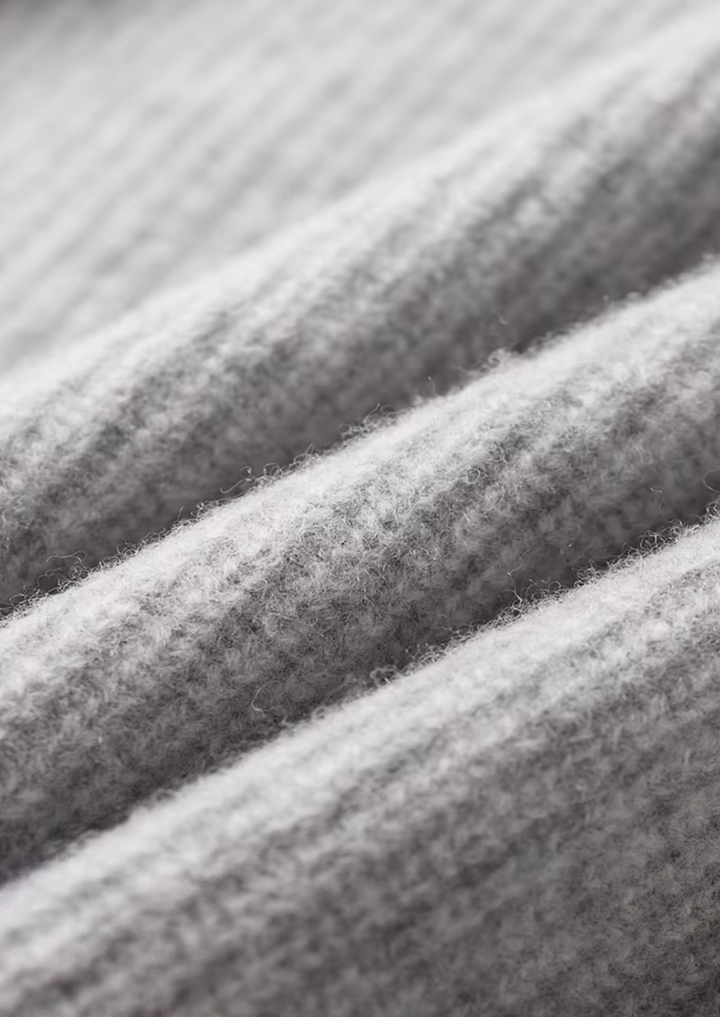Pure Merino Ribbed Cardigan light gray image 7 #color_light-gray