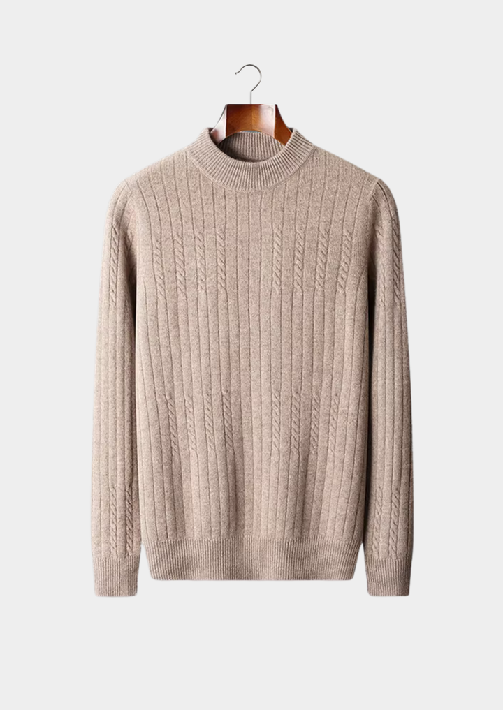Pure Merino Rib Mockneck beige image 1 #color_beige