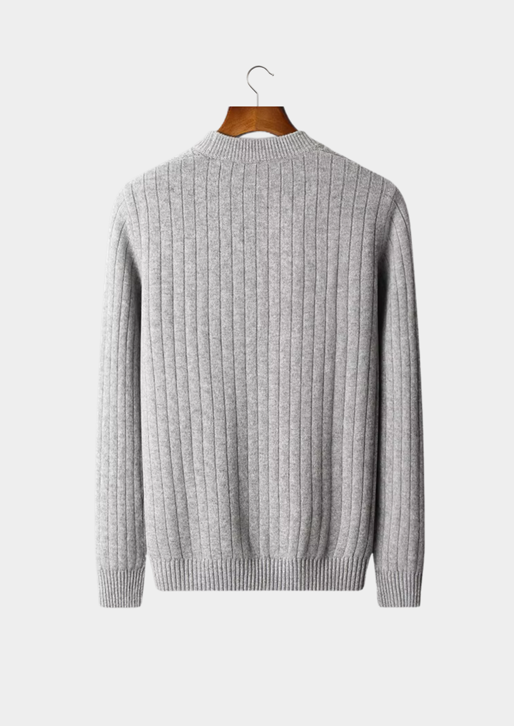 Pure Merino Herringbone Crewneck light gray image 2 #color_light-gray