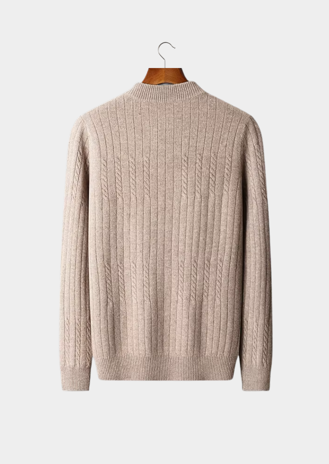 Pure Merino Rib Mockneck beige image 2 #color_beige