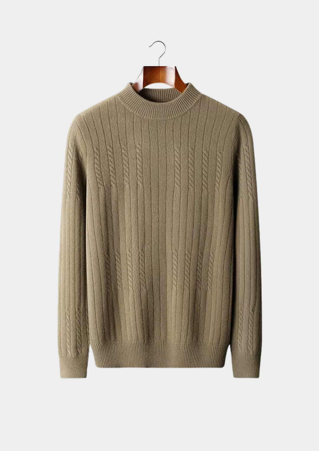 Pure Merino Rib Mockneck olive image 1 #color_olive