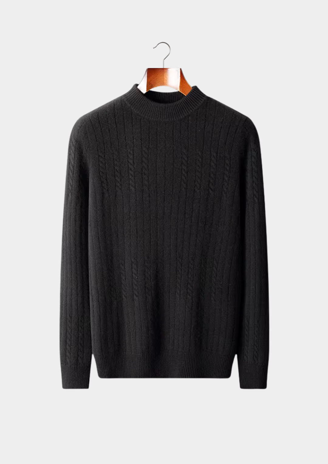 Pure Merino Rib Mockneck black image 1 #color_black