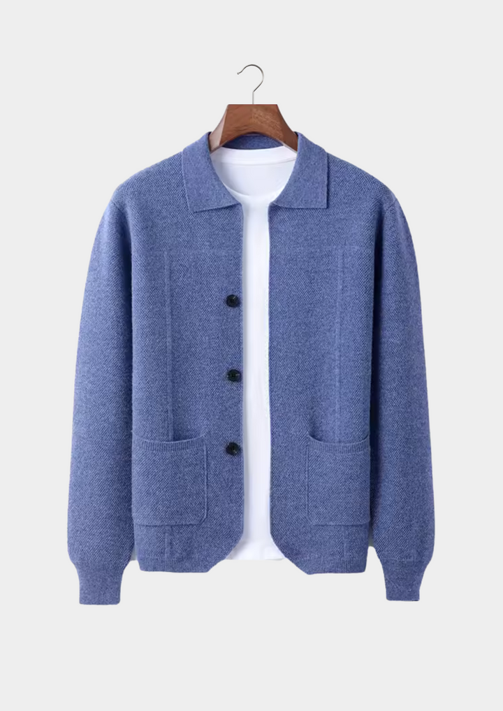 Pure Merino Sea Blue Overshirt sea blue image 1 #color_sea-blue