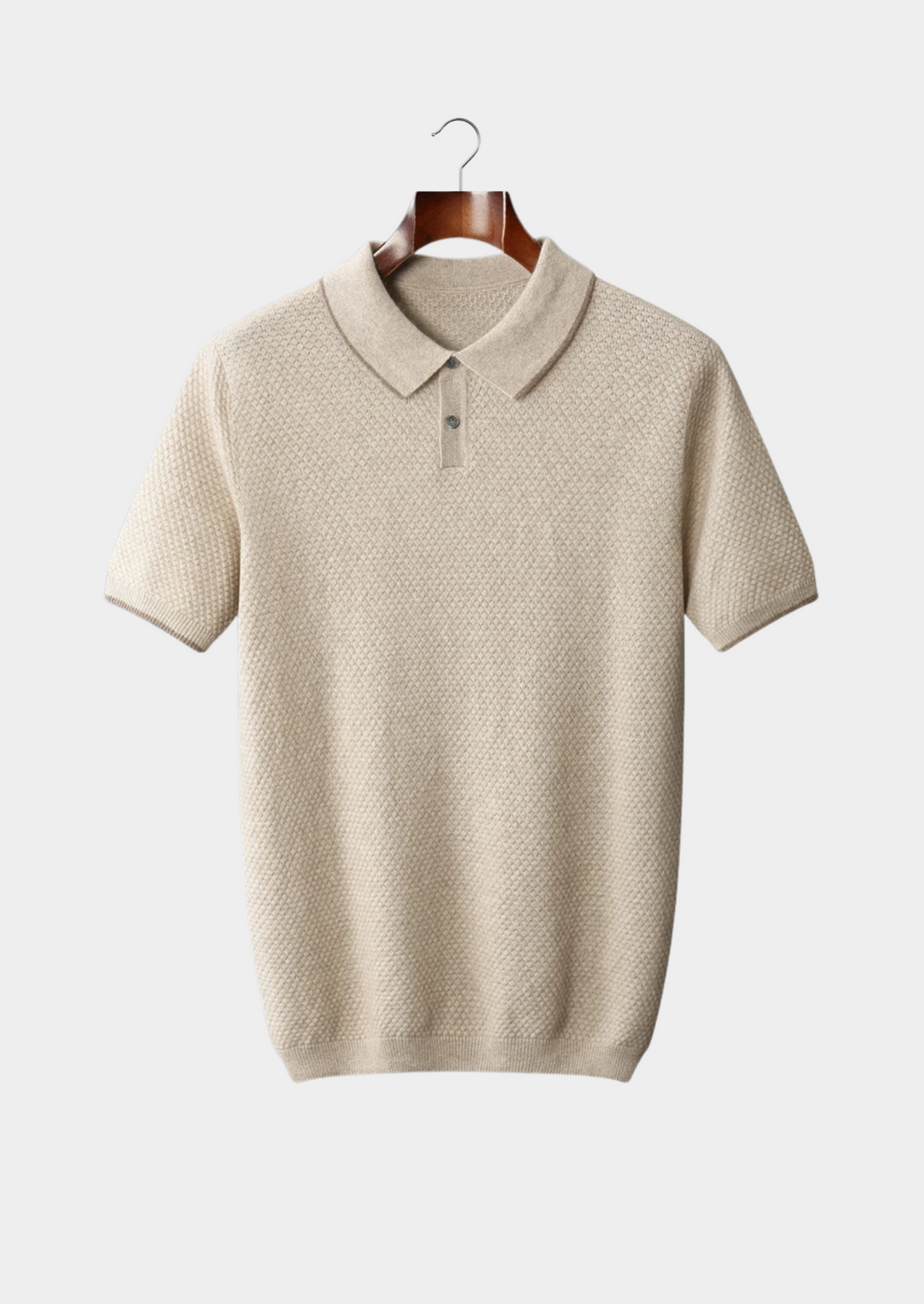 The Cashmere Two-Tone Polo ivory image 1 #color_ivory