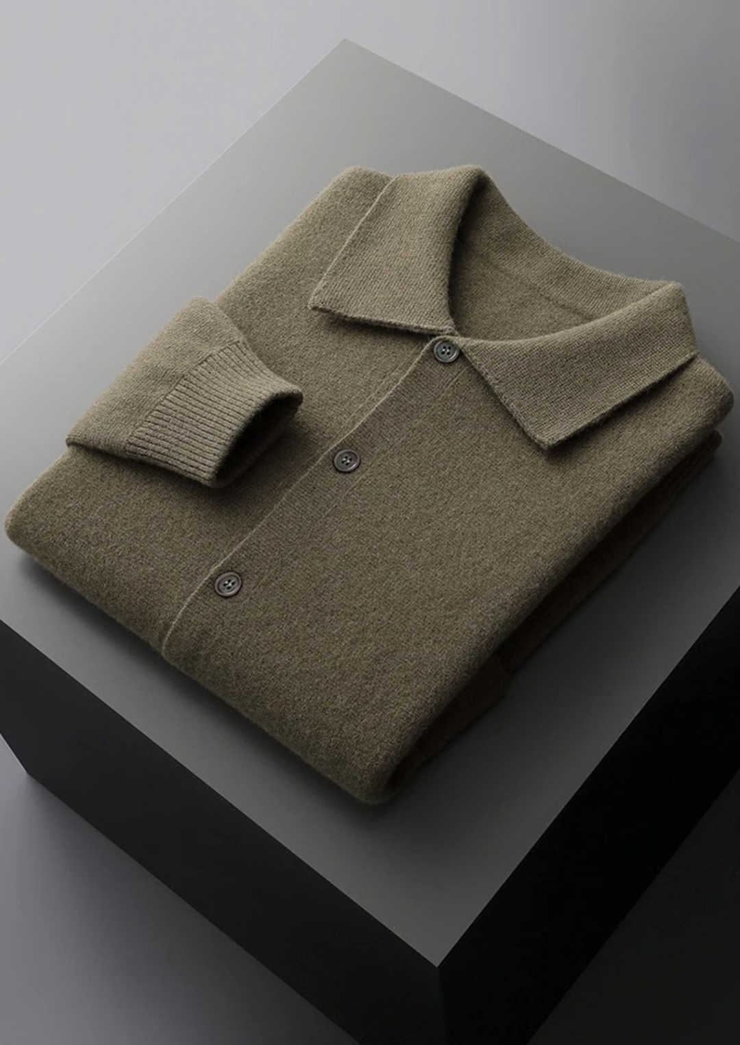 Pure Merino Honey Overshirt olive image 1 #color_olive