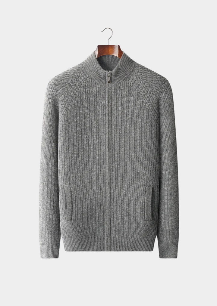 Cashmere Ribbed Cardigan navy blue image 2 #color_navy-blue
