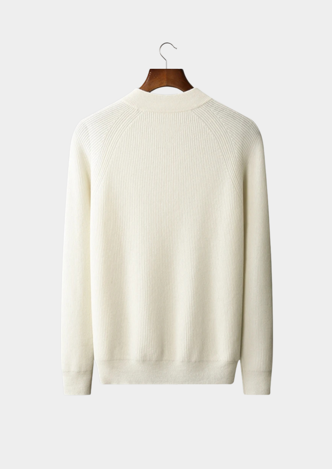 Cashmere Button Sweater cream white image 2 #color_cream-white
