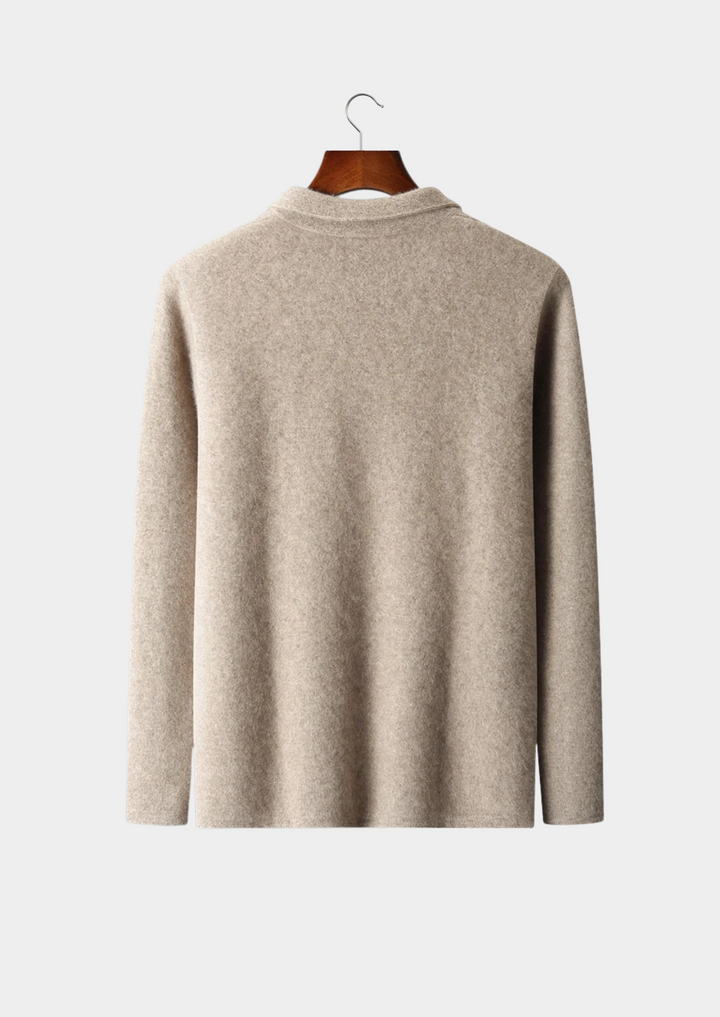Cashmere Zip Cardigan beige image 2 #color_beige