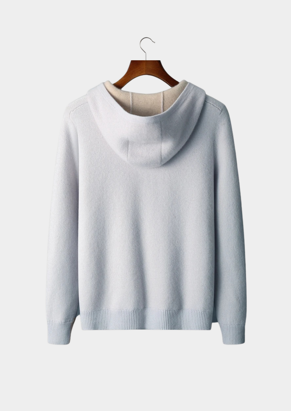 Cashmere Two-Tone Zip Hoodie light blue image 2 #color_light-blue