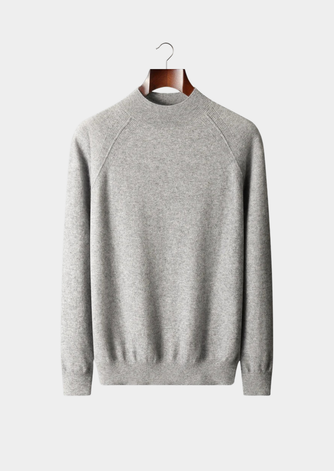 Pure Merino Raglan Mockneck light gray image 1 #color_light-gray