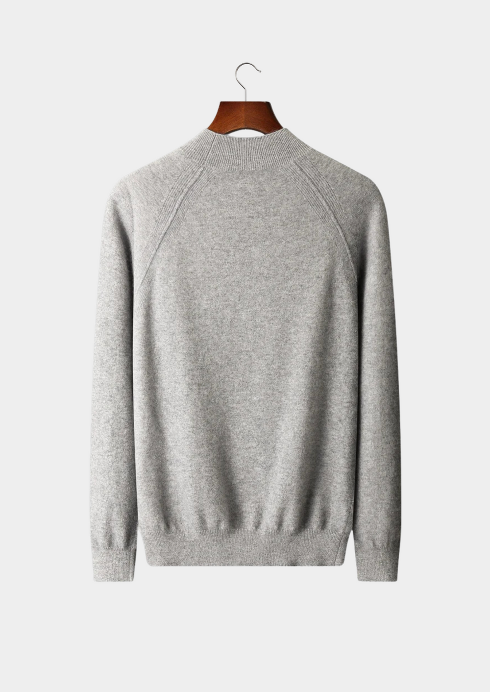 Pure Merino Raglan Mockneck light gray image 2 #color_light-gray
