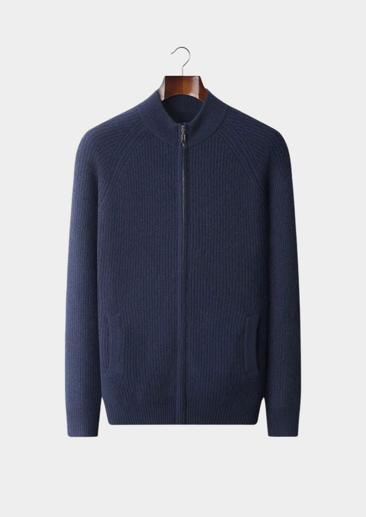 Cashmere Ribbed Cardigan verdant slate image 5 #color_verdant-slate