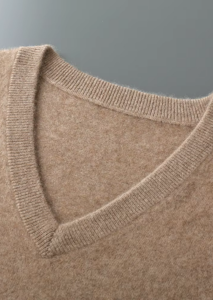 Pure Merino V-Neck Vest beige image 2 #color_beige