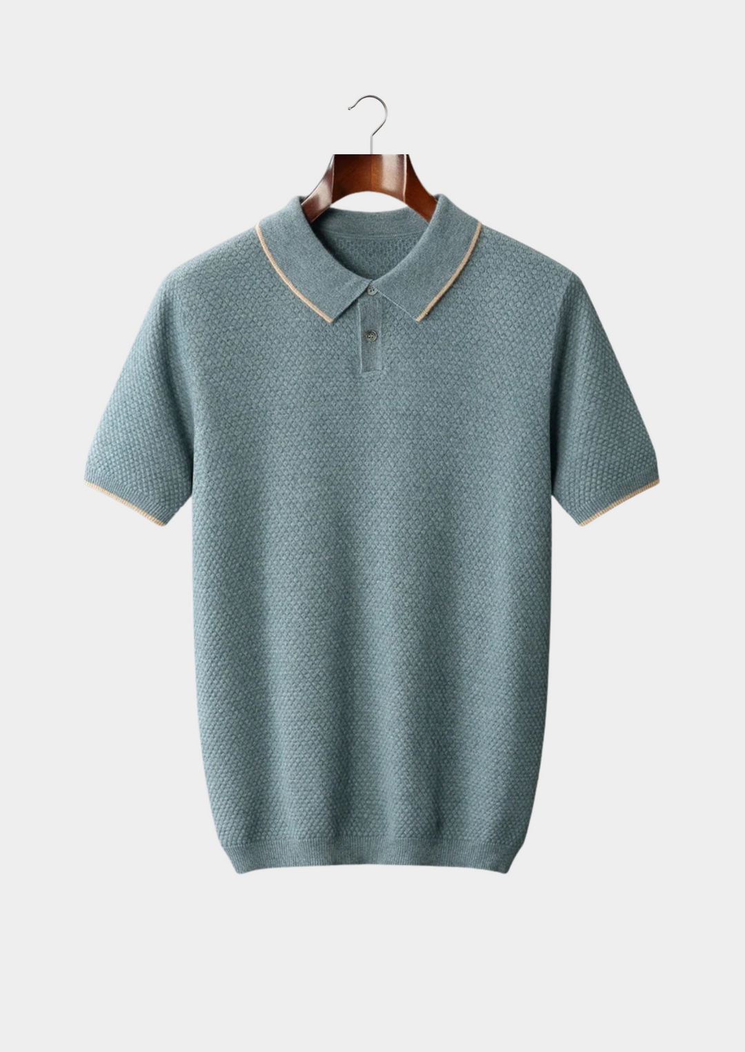 The Cashmere Two-Tone Polo sea blue image 1 #color_sea-blue