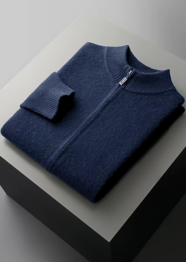 Pure Extra-Fine Merino Wool Luzzo Set navy blue image 2 #color_navy-blue