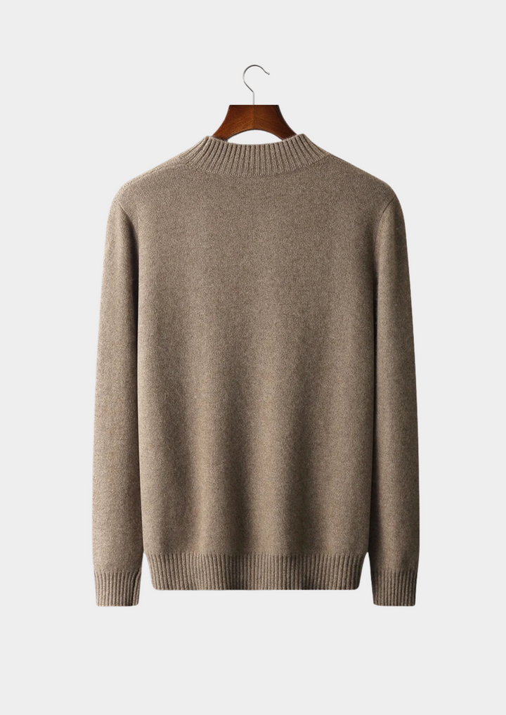 Pure Merino Jacquard Mockneck sand image 8 #color_sand