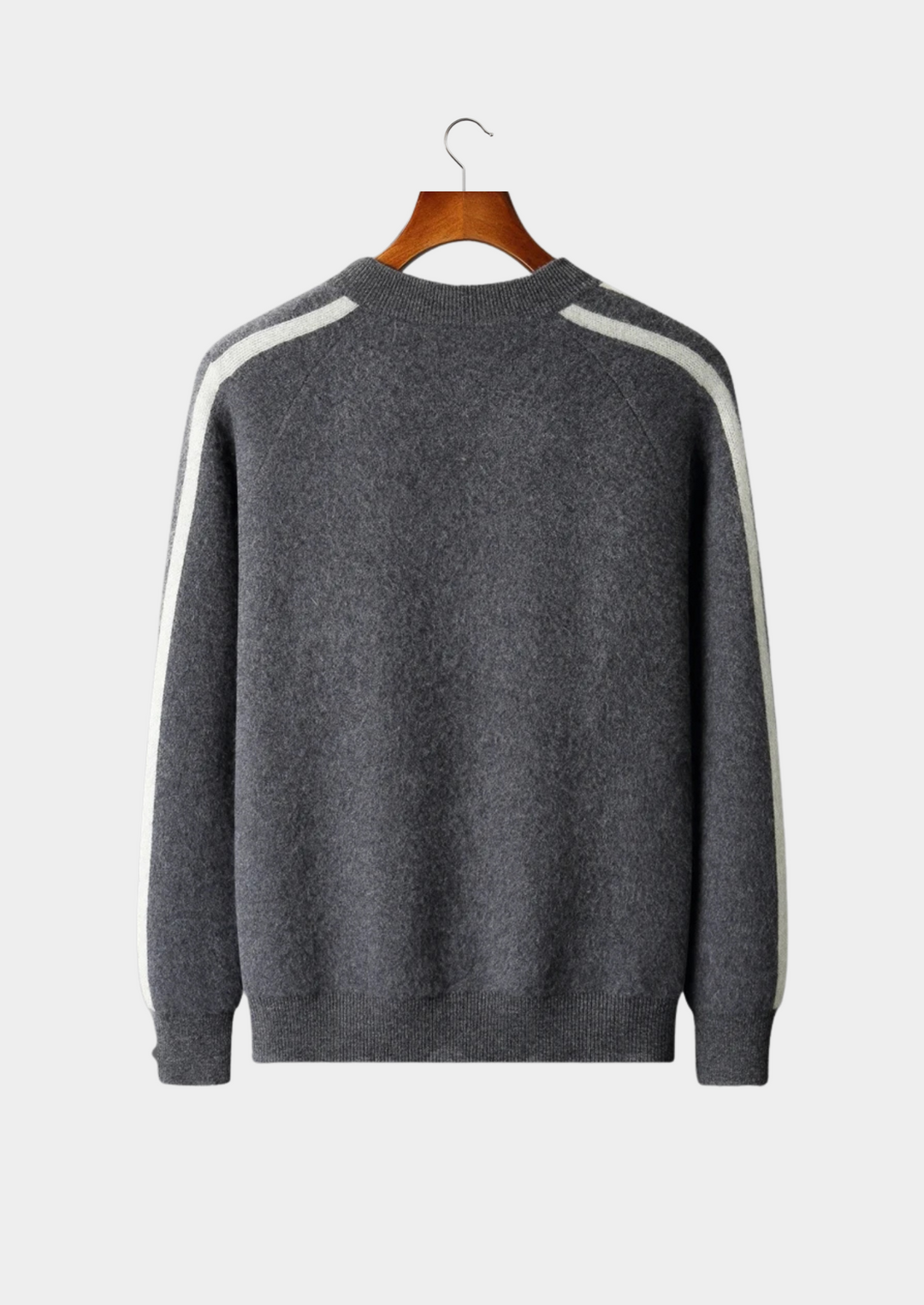 Pure Merino Striped Cardigan dark gray image 2 #color_dark-gray