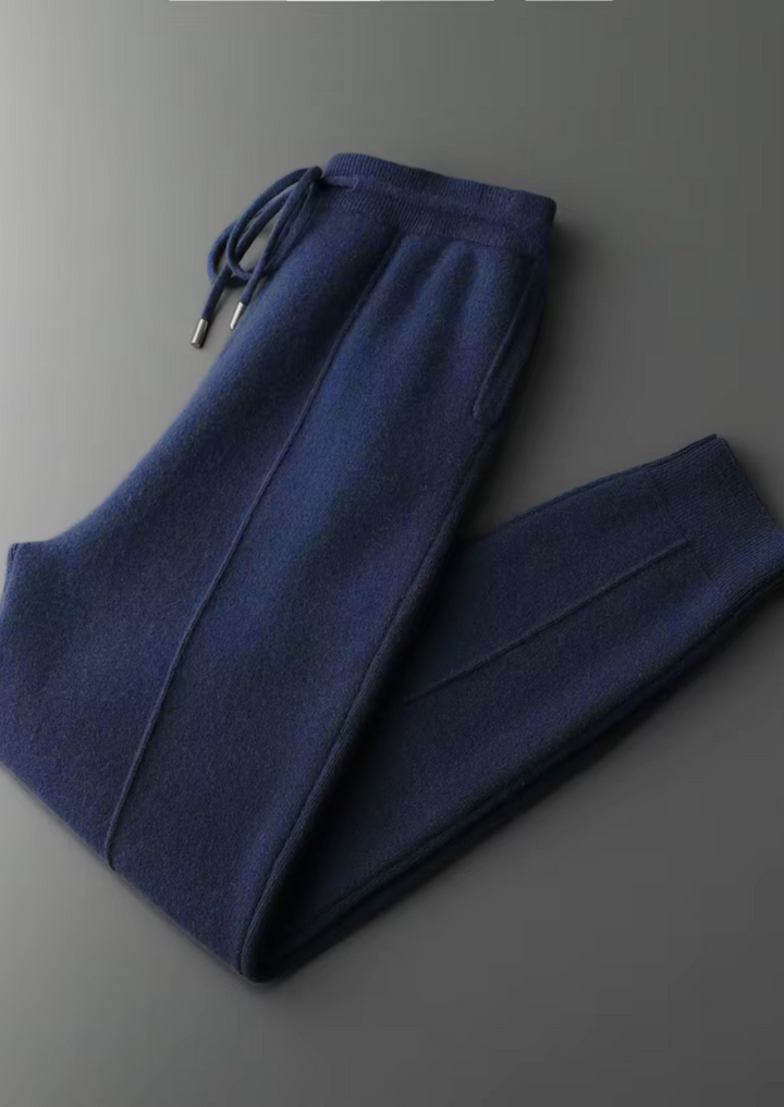 Pure Extra-Fine Merino Wool Luzzo Set navy blue image 3 #color_navy-blue