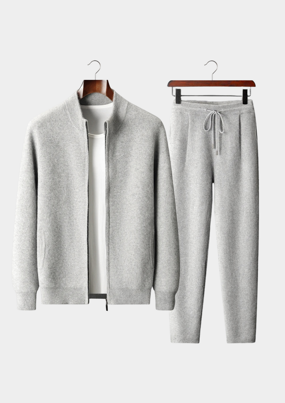 Premium Cashmere Denis Leisure Set light gray image 1 #color_light-gray