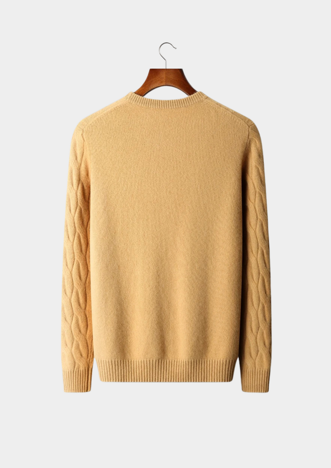 Cashmere Cable Crewneck beige image 5 #color_beige