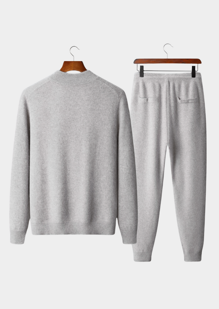 Pure Extra-Fine Merino Wool Luzzo Set light gray image 2 #color_light-gray