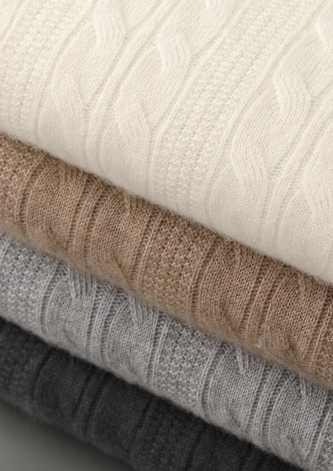 Pure Merino Cable Crewneck beige image 8 #color_beige