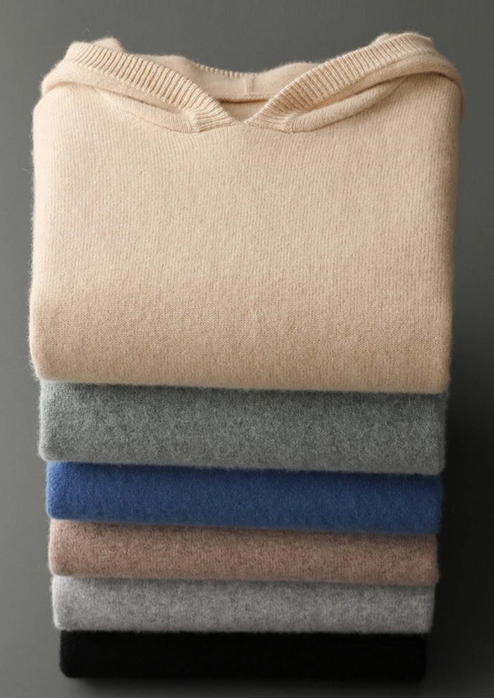 Cashmere Leisure Hoodie verdant slate image 2 #color_verdant-slate