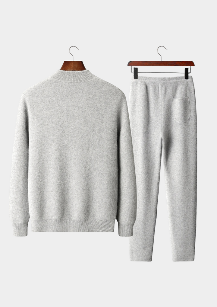 Premium Cashmere Denis Leisure Set light gray image 2 #color_light-gray