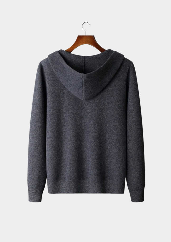 Cashmere Zip Hoodie dark gray image 2 #color_dark-gray